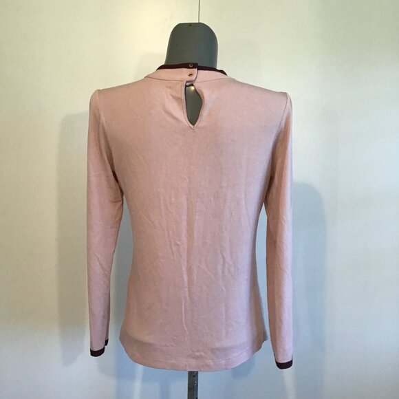 Chima Pink Knit Sweater with Neck Tie Size L - Picture 4 of 14